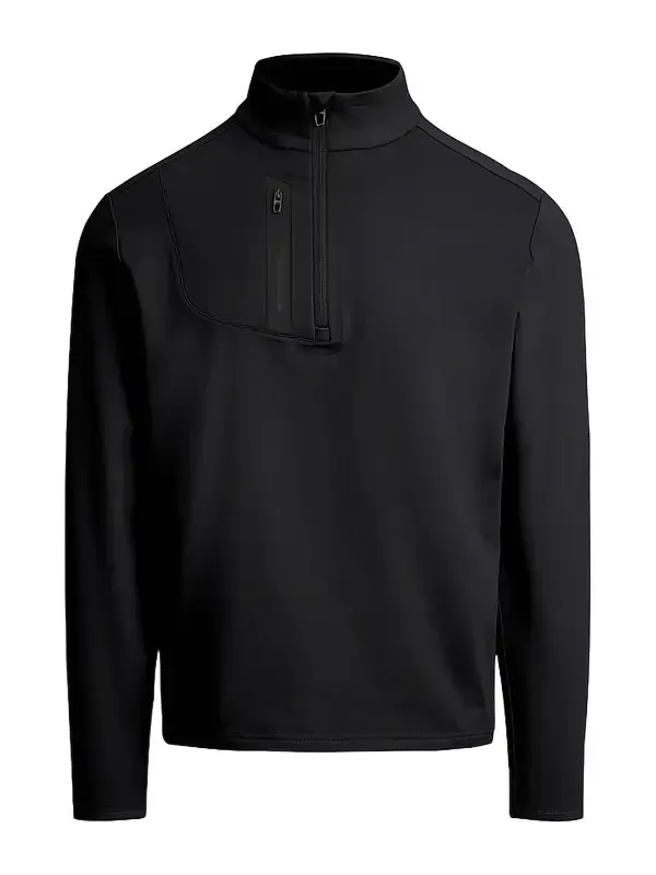 Men's Stretch Jersey Quarter-Zip Sweatshirt