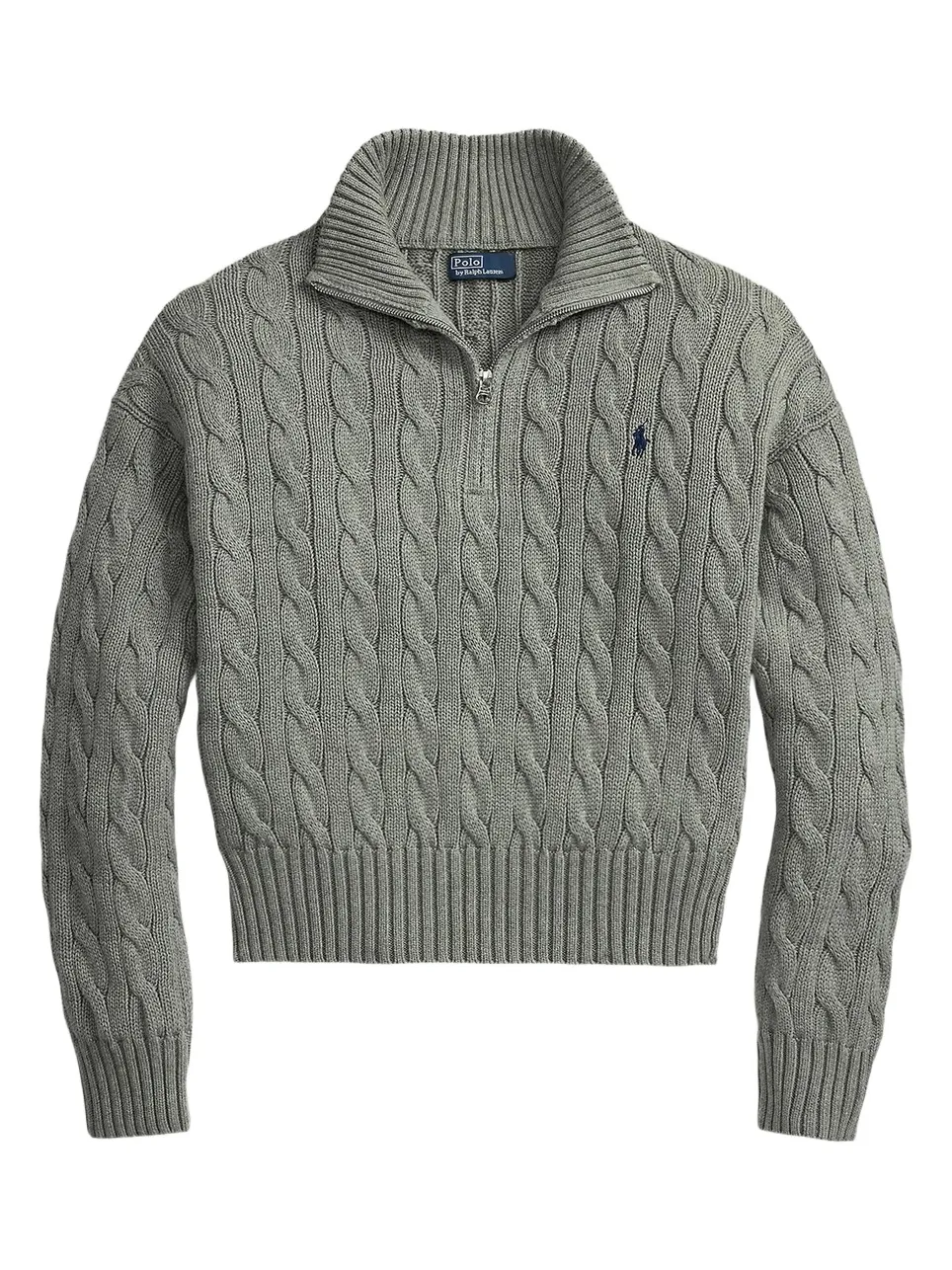 Women's Cable-Knit Cotton Half-Zip Sweater Women's Cable-Knit Cotton Half-Zip Sweater