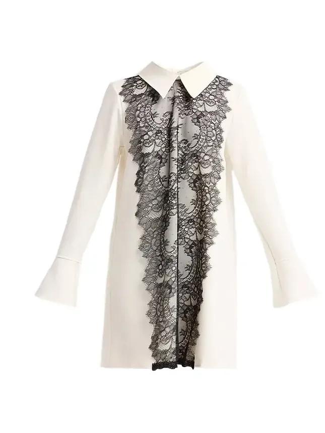 ALÉMAIS Women's Phyllis Lace Mini Dress