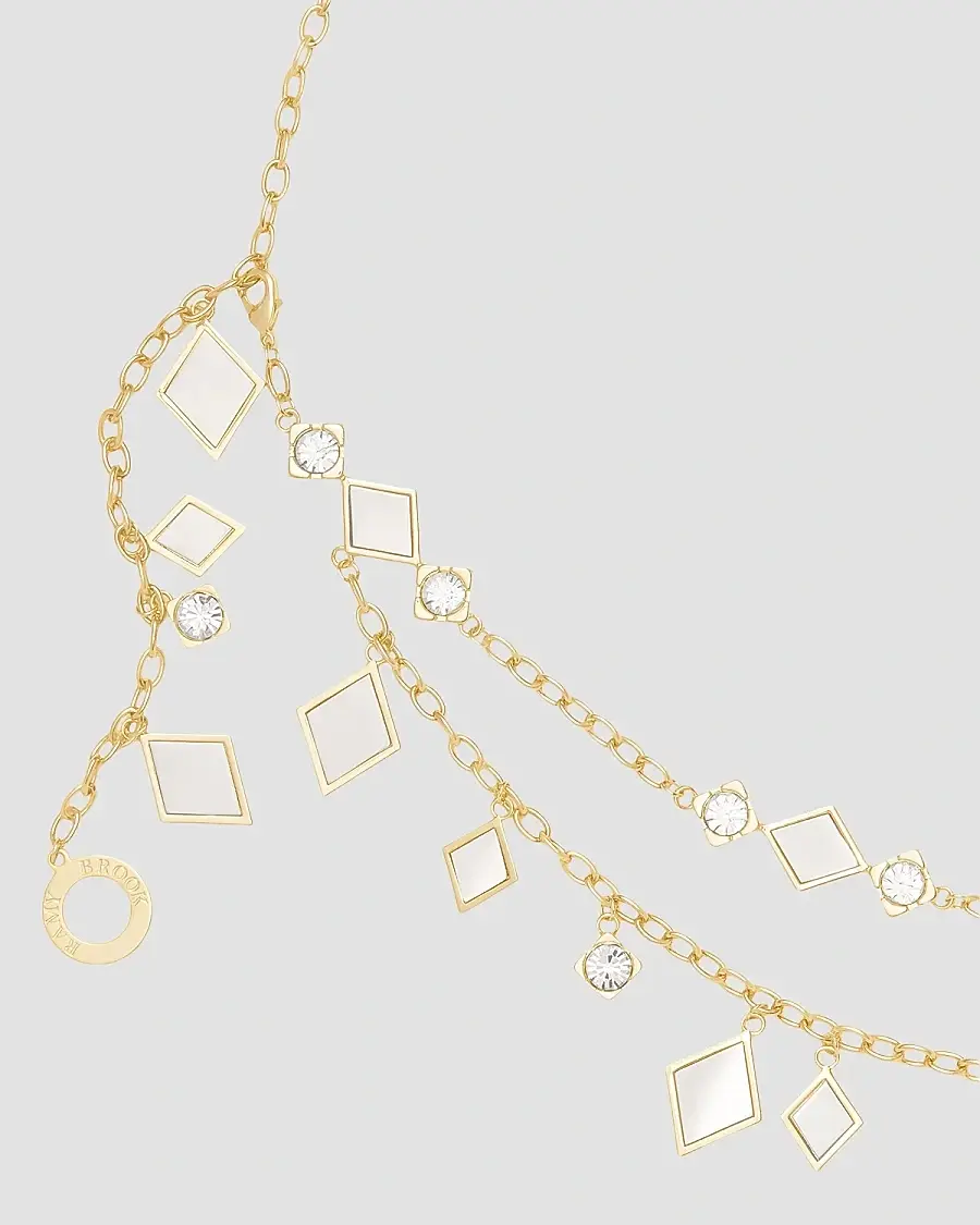 Ramy Brook Women's Eliza Goldtone, Enamel & Glass Crystal Chain Belt | Thumbnail 3 Ramy Brook Women's Eliza Goldtone, Enamel & Glass Crystal Chain Belt | Thumbnail 3
