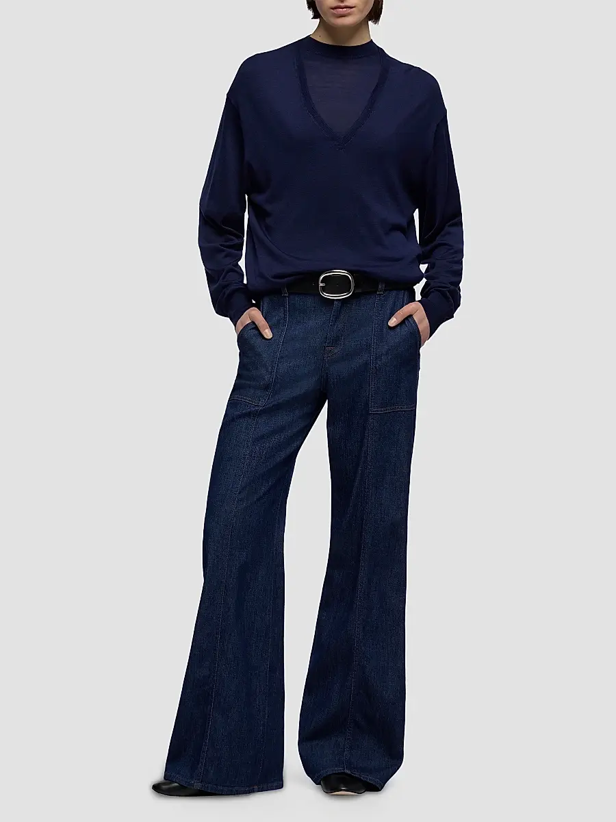 7 For All Mankind Women's Utility Lotta Wide-Leg Jeans | Thumbnail 2 7 For All Mankind Women's Utility Lotta Wide-Leg Jeans | Thumbnail 2