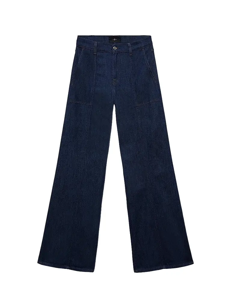 7 For All Mankind Women's Utility Lotta Wide-Leg Jeans