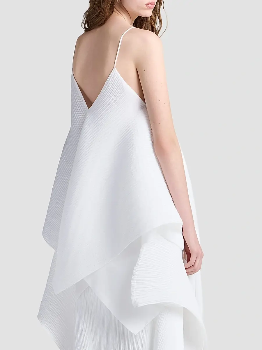 JW Anderson Women's Pleated Handkerchief-Hem Top | Thumbnail 3 JW Anderson Women's Pleated Handkerchief-Hem Top | Thumbnail 3