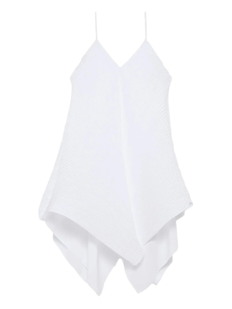 JW Anderson Women's Pleated Handkerchief-Hem Top