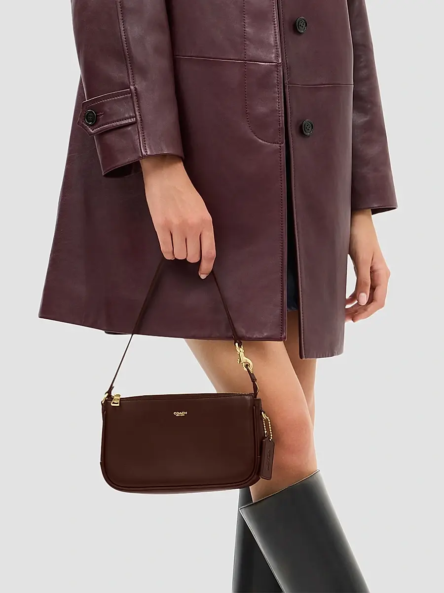 Coach Women's Plaza Leather Shoulder Bag | Thumbnail 4 Coach Women's Plaza Leather Shoulder Bag | Thumbnail 4