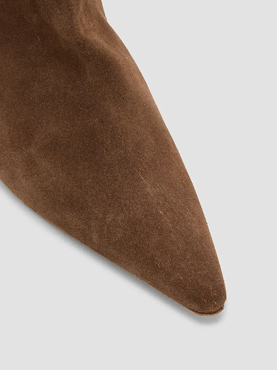 Cinq à Sept Women's Parker 60MM Curved-Wedge Suede Chelsea Boots | Thumbnail 3 Cinq à Sept Women's Parker 60MM Curved-Wedge Suede Chelsea Boots | Thumbnail 3