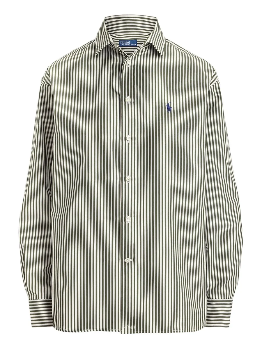 Women's Striped Cotton Poplin Shirt Women's Striped Cotton Poplin Shirt