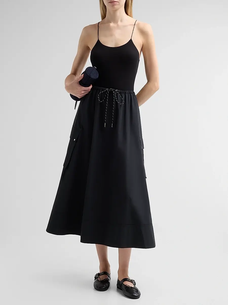 Toccin Women's Elodie Drawstring Cargo Midi Skirt | Thumbnail 2 Toccin Women's Elodie Drawstring Cargo Midi Skirt | Thumbnail 2