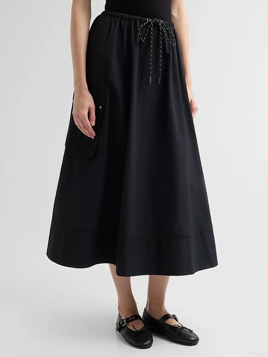 Toccin Women's Elodie Drawstring Cargo Midi Skirt | Thumbnail 4 Toccin Women's Elodie Drawstring Cargo Midi Skirt | Thumbnail 4