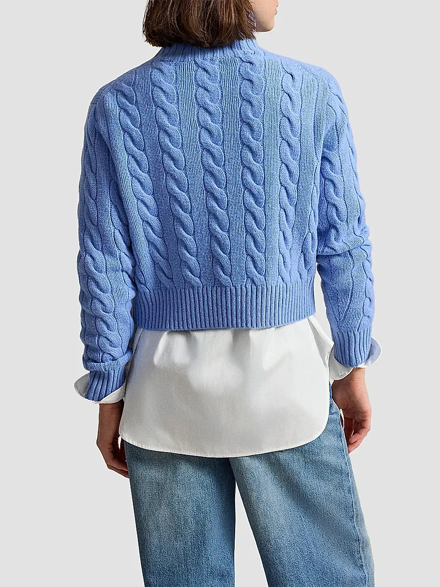 Polo Ralph Lauren Women's Wool-Cashmere Turtleneck Sweater | Thumbnail 3 Polo Ralph Lauren Women's Wool-Cashmere Turtleneck Sweater | Thumbnail 3