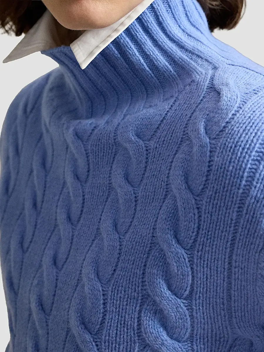 Polo Ralph Lauren Women's Wool-Cashmere Turtleneck Sweater | Thumbnail 6 Polo Ralph Lauren Women's Wool-Cashmere Turtleneck Sweater | Thumbnail 6