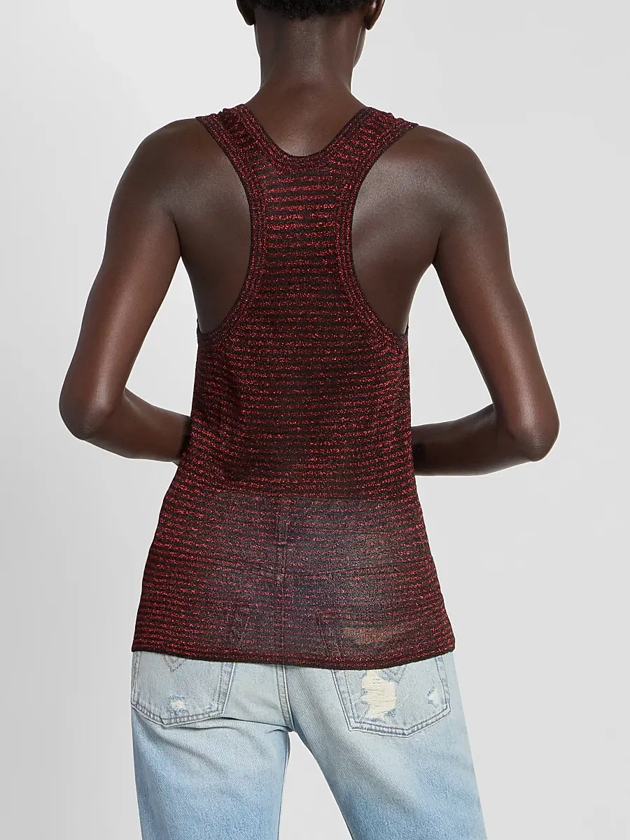 Isabel Marant Women's Cevara Metallic Striped Tank | Thumbnail 3 Isabel Marant Women's Cevara Metallic Striped Tank | Thumbnail 3