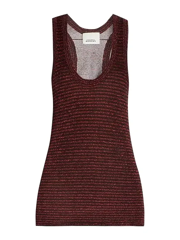 Women's Cevara Metallic Striped Tank