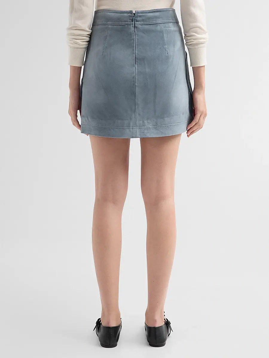 Veronica Beard Women's Norwood Suede Mini Skirt | Thumbnail 3 Veronica Beard Women's Norwood Suede Mini Skirt | Thumbnail 3