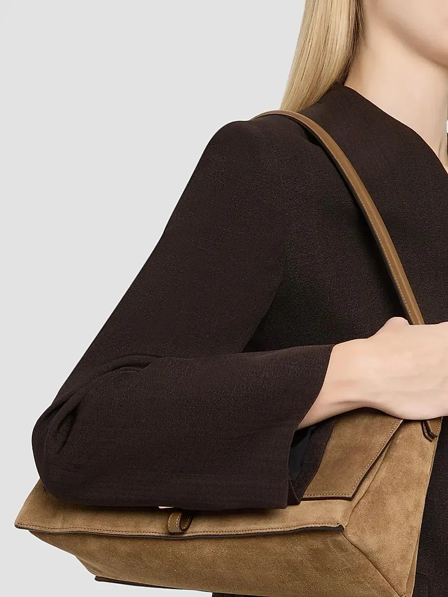 Tod's Women's T Timeless Suede Flap Bag | Thumbnail 2 Tod's Women's T Timeless Suede Flap Bag | Thumbnail 2
