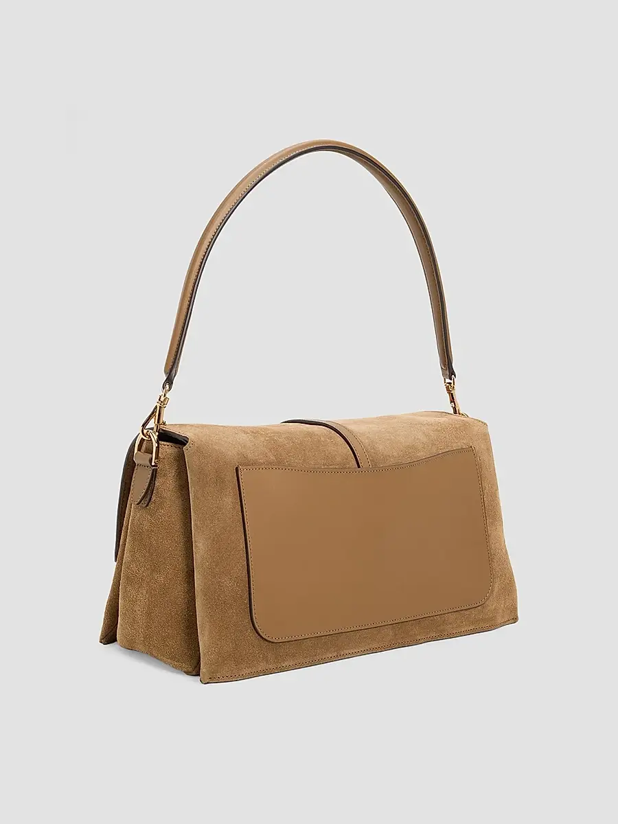 Tod's Women's T Timeless Suede Flap Bag | Thumbnail 3 Tod's Women's T Timeless Suede Flap Bag | Thumbnail 3
