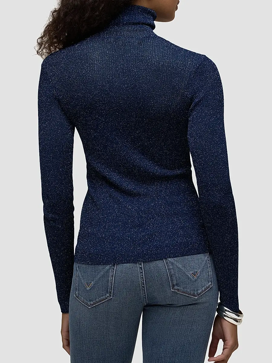 Hudson Jeans Women's Tanya Rib-Knit Turtleneck | Thumbnail 3 Hudson Jeans Women's Tanya Rib-Knit Turtleneck | Thumbnail 3