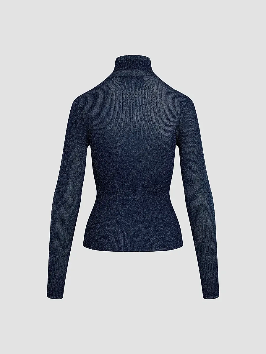 Hudson Jeans Women's Tanya Rib-Knit Turtleneck | Thumbnail 7 Hudson Jeans Women's Tanya Rib-Knit Turtleneck | Thumbnail 7