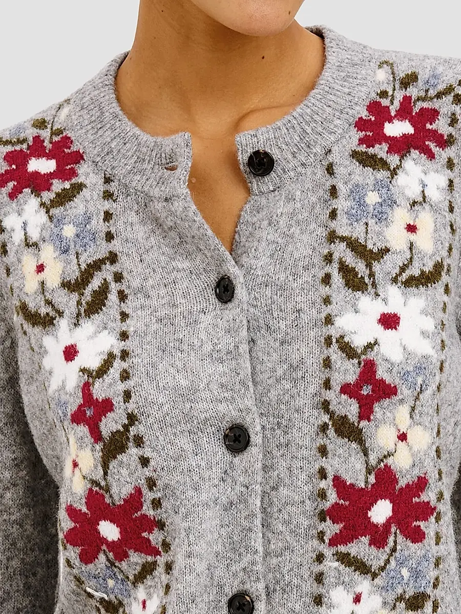 RAILS Women's Millie Floral Crewneck Cardigan | Thumbnail 5 RAILS Women's Millie Floral Crewneck Cardigan | Thumbnail 5