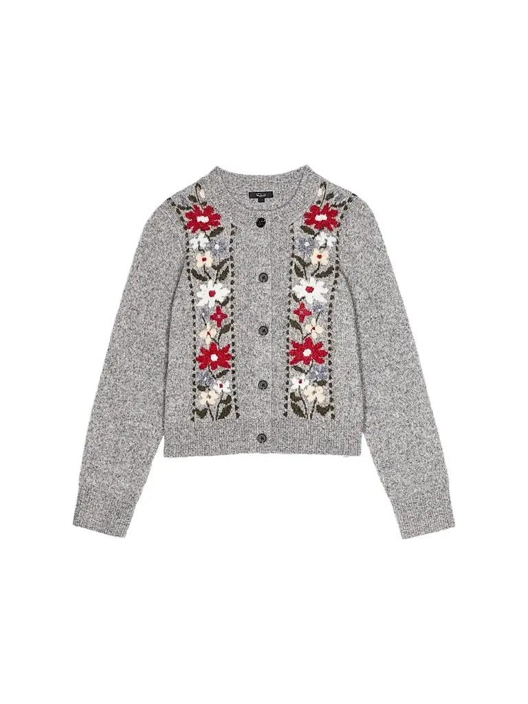 Women's Millie Floral Crewneck Cardigan Women's Millie Floral Crewneck Cardigan
