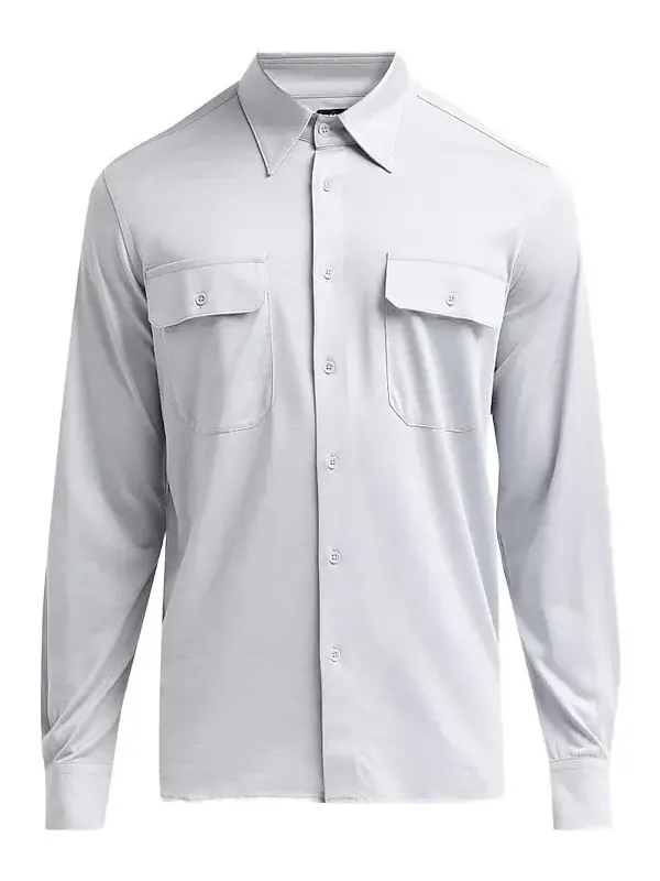 Men's Utility Cotton-Silk Shirt