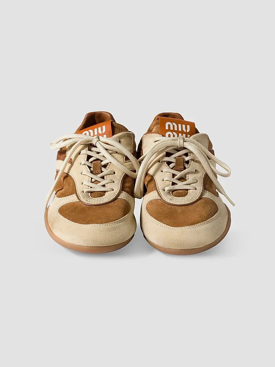 Miu Miu Women's Gymnasium Suede Sneakers | Thumbnail 2 Miu Miu Women's Gymnasium Suede Sneakers | Thumbnail 2