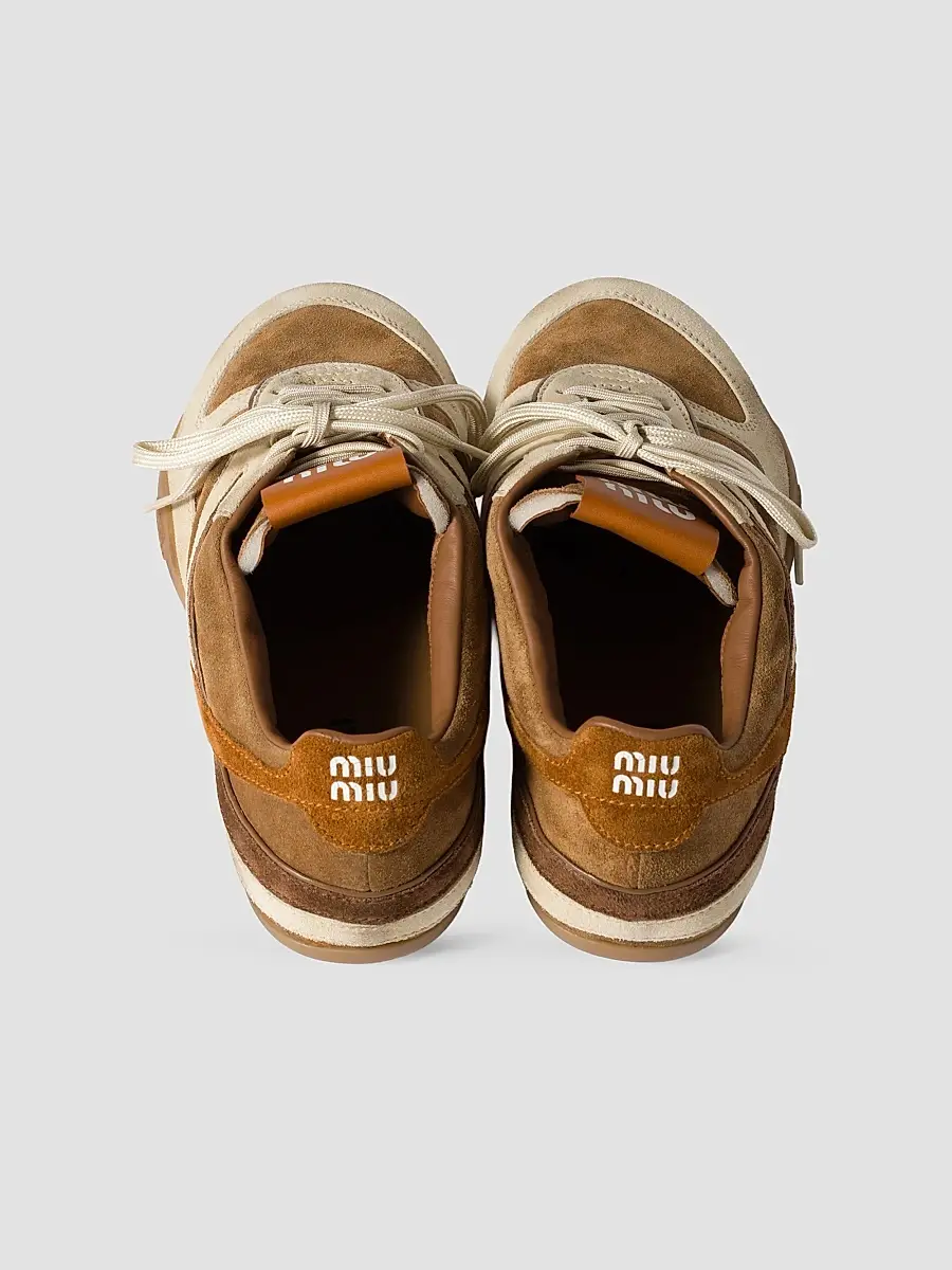 Miu Miu Women's Gymnasium Suede Sneakers | Thumbnail 3 Miu Miu Women's Gymnasium Suede Sneakers | Thumbnail 3