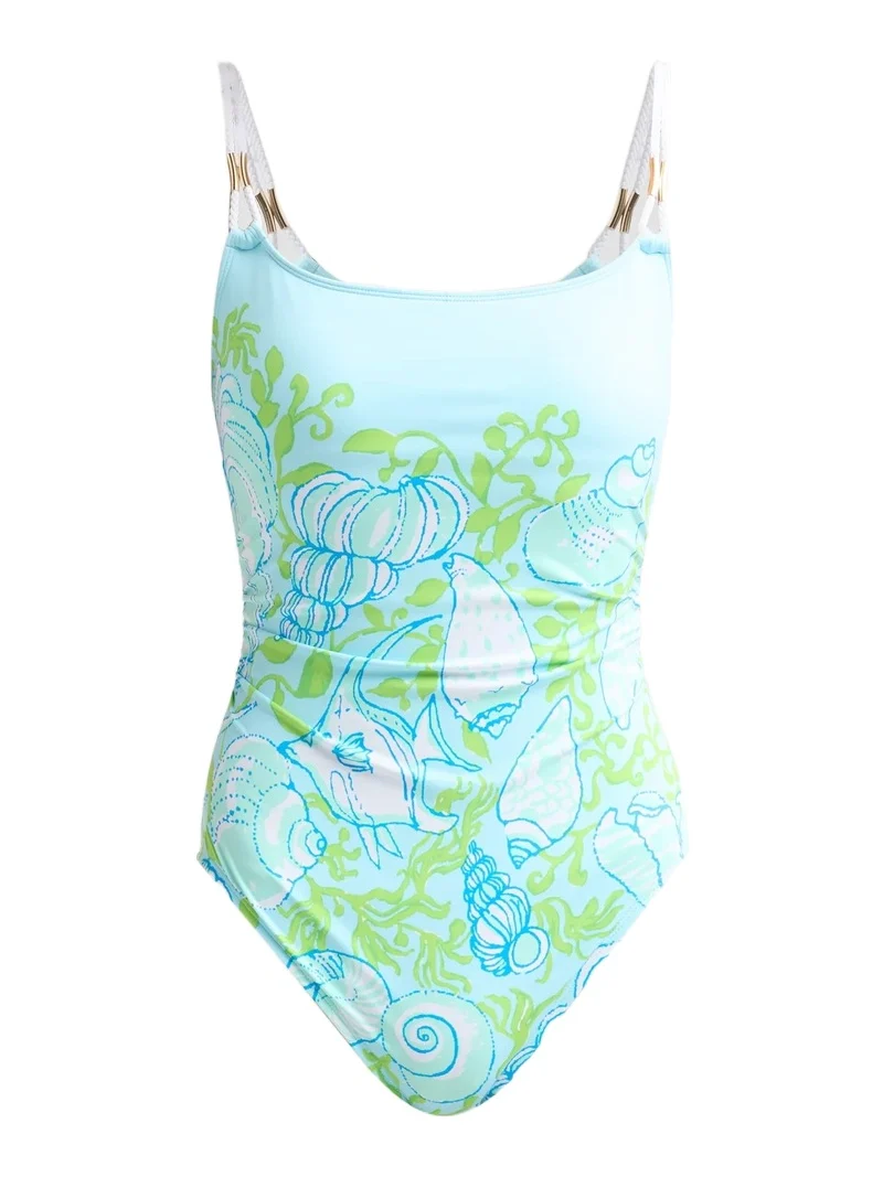 Women's Napili Rope Throw Me A Line Print One-Piece Swimsuit Women's Napili Rope Throw Me A Line Print One-Piece Swimsuit
