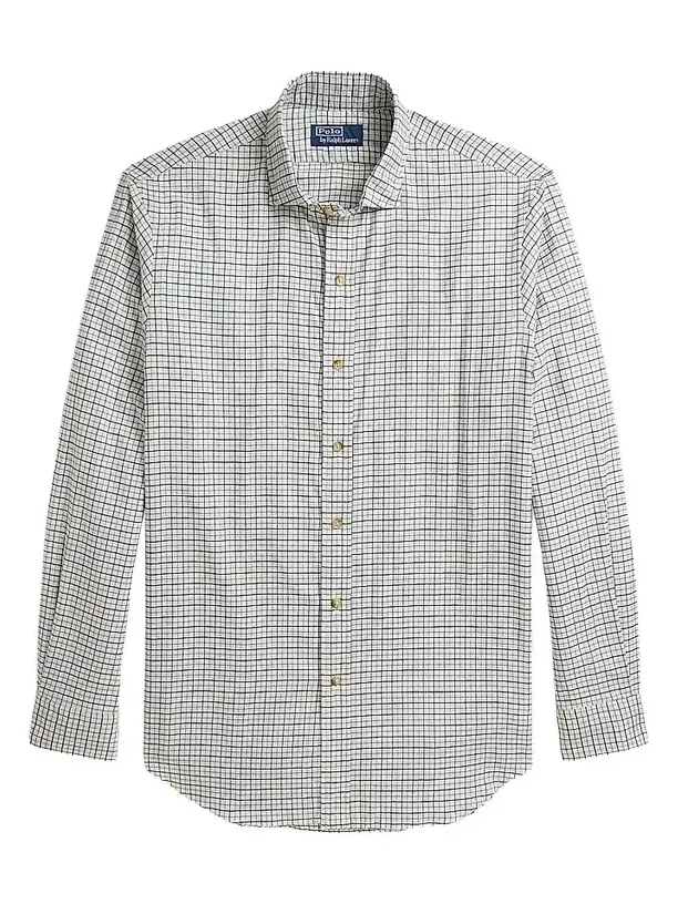 Men's Classic-Fit Tattersall Twill Shirt Men's Classic-Fit Tattersall Twill Shirt