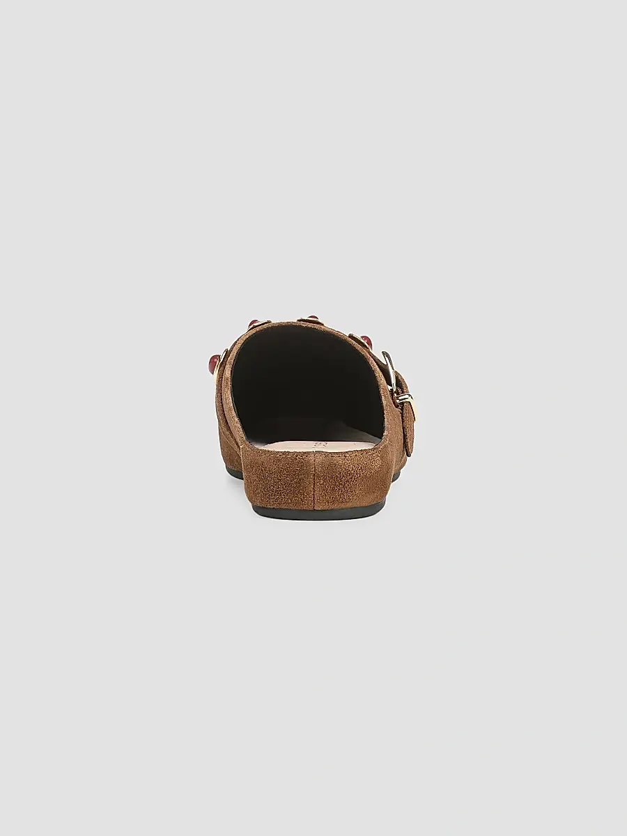 Veronica Beard Women's Narcisa Suede Mule Clogs | Thumbnail 3 Veronica Beard Women's Narcisa Suede Mule Clogs | Thumbnail 3