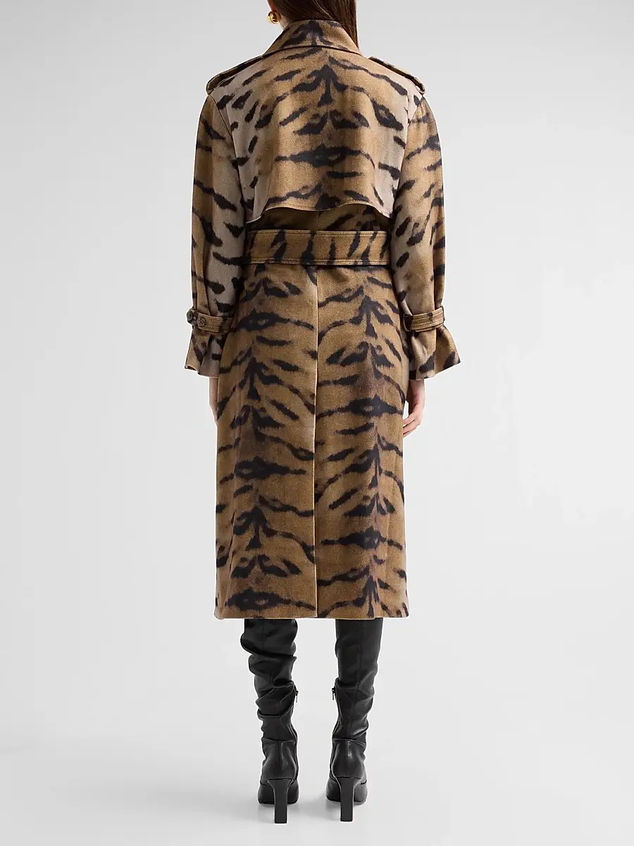 Kobi Halperin Women's Nicole Tiger Stripe Print Coat | Thumbnail 3 Kobi Halperin Women's Nicole Tiger Stripe Print Coat | Thumbnail 3