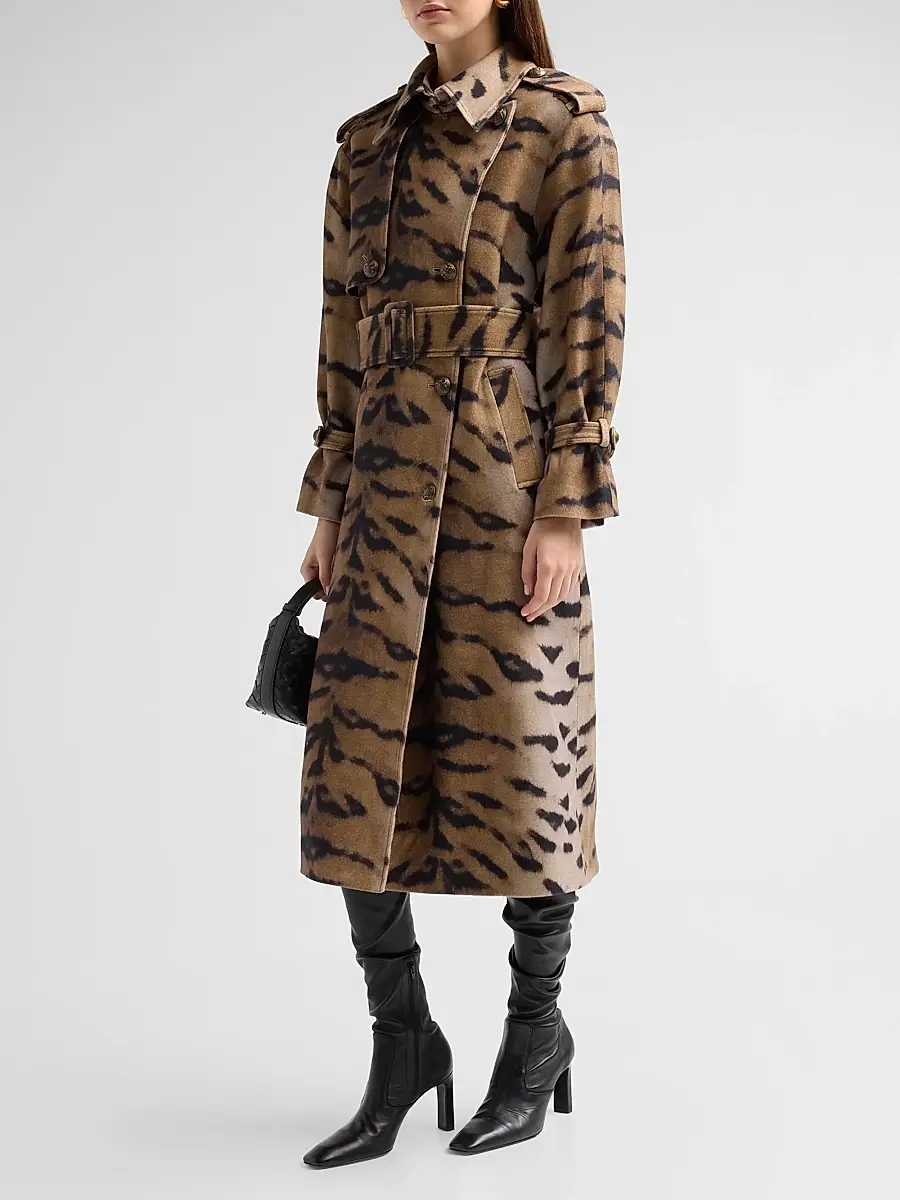 Kobi Halperin Women's Nicole Tiger Stripe Print Coat | Thumbnail 4 Kobi Halperin Women's Nicole Tiger Stripe Print Coat | Thumbnail 4
