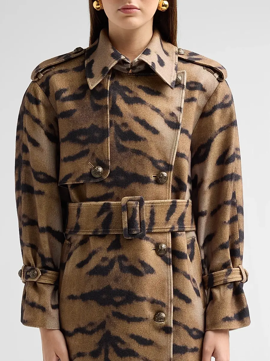 Kobi Halperin Women's Nicole Tiger Stripe Print Coat | Thumbnail 5 Kobi Halperin Women's Nicole Tiger Stripe Print Coat | Thumbnail 5