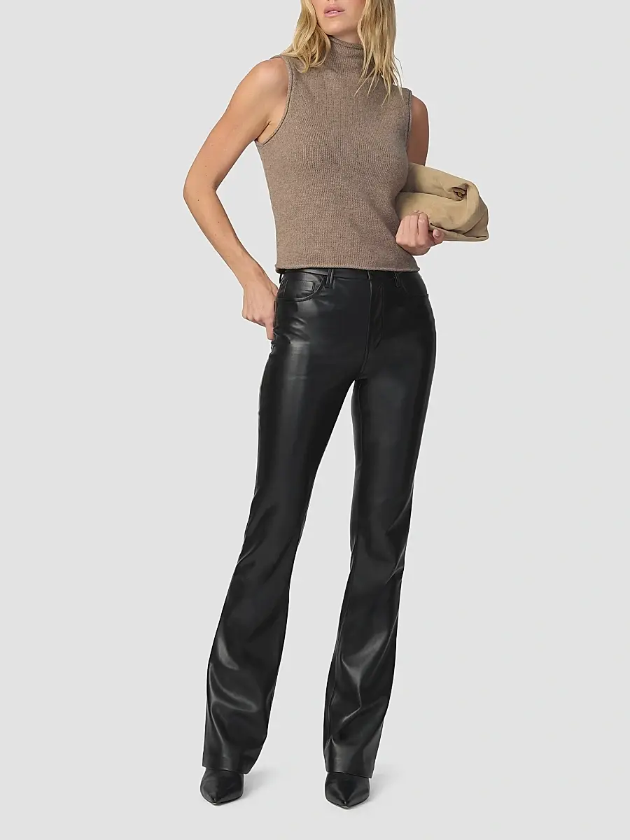 Joe's Jeans Women's Hi Honey Faux-Leather Bootcut Jeans | Thumbnail 2 Joe's Jeans Women's Hi Honey Faux-Leather Bootcut Jeans | Thumbnail 2