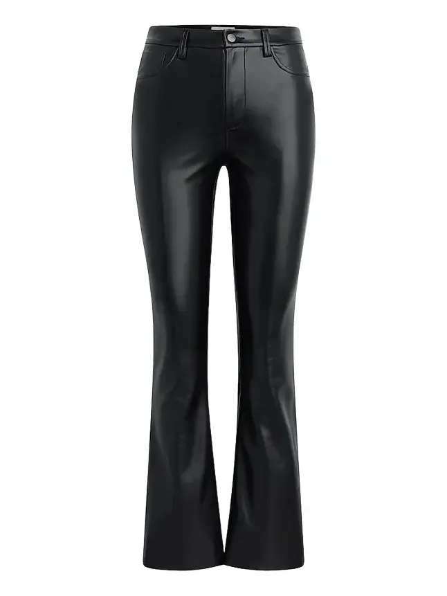 Women's Hi Honey Faux-Leather Bootcut Jeans Women's Hi Honey Faux-Leather Bootcut Jeans
