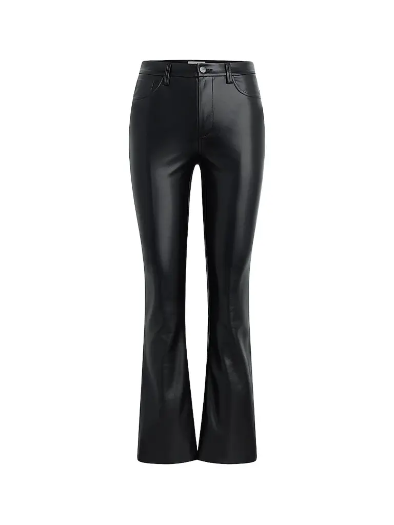 Women's Hi Honey Faux-Leather Bootcut Jeans Women's Hi Honey Faux-Leather Bootcut Jeans