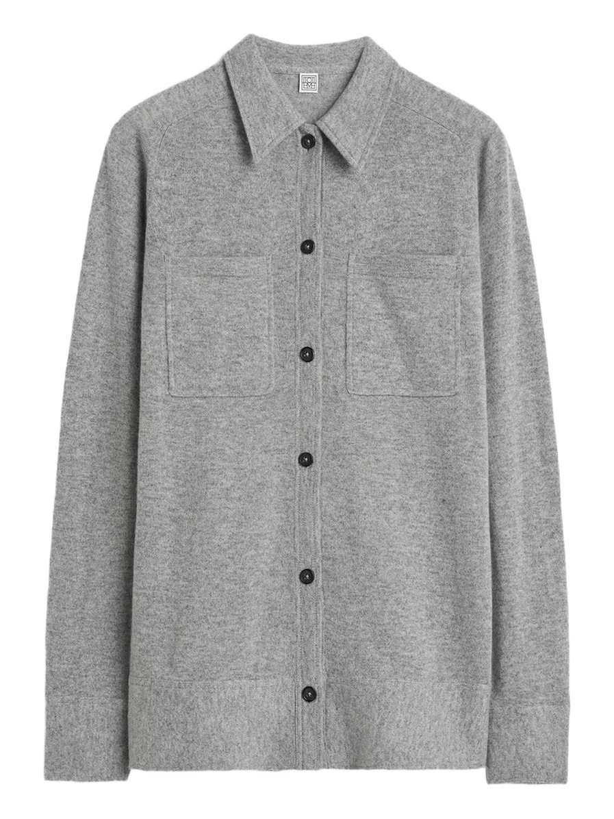 TOTEME Women's Cashmere Patch Pocket Shirt