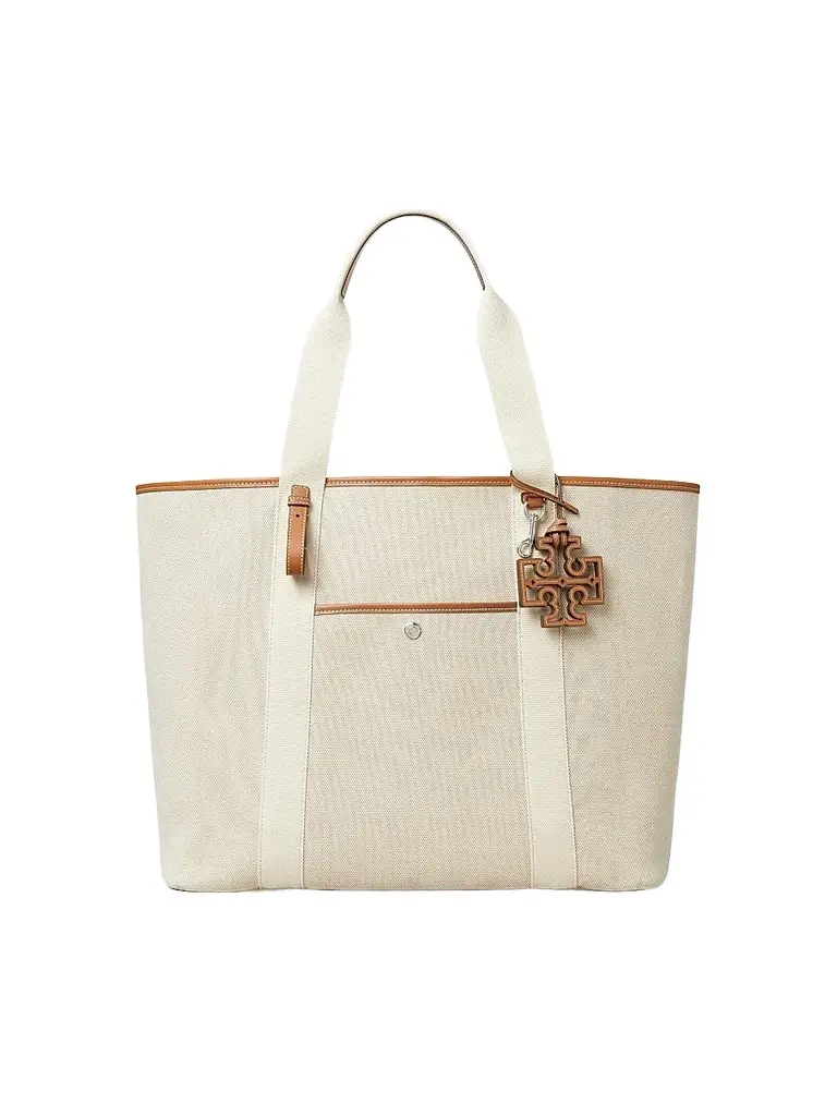 Tory Burch Women's Two-Tone Canvas Tennis Tote Bag