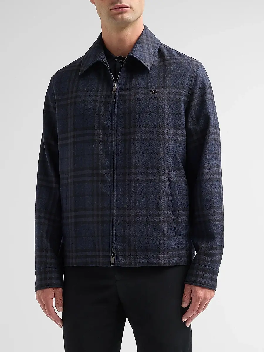 Burberry Men's Bloomsbury Check Nylon Jacket | Thumbnail 4 Burberry Men's Bloomsbury Check Nylon Jacket | Thumbnail 4