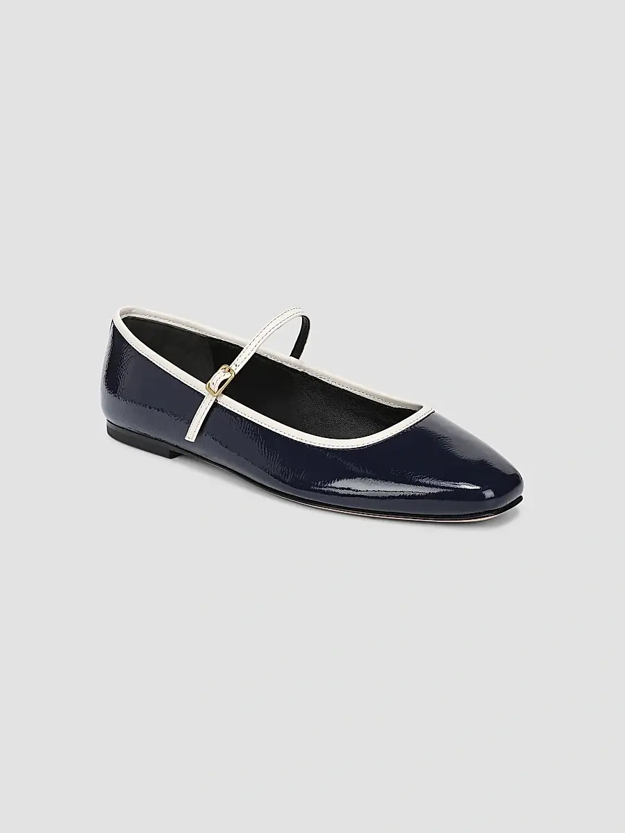 Veronica Beard Women's Ellie Leather Mary Janes | Thumbnail 2