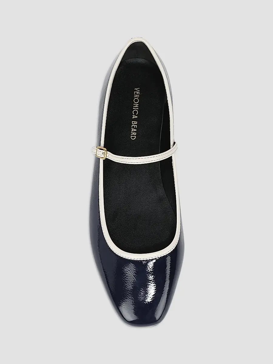 Veronica Beard Women's Ellie Leather Mary Janes | Thumbnail 4