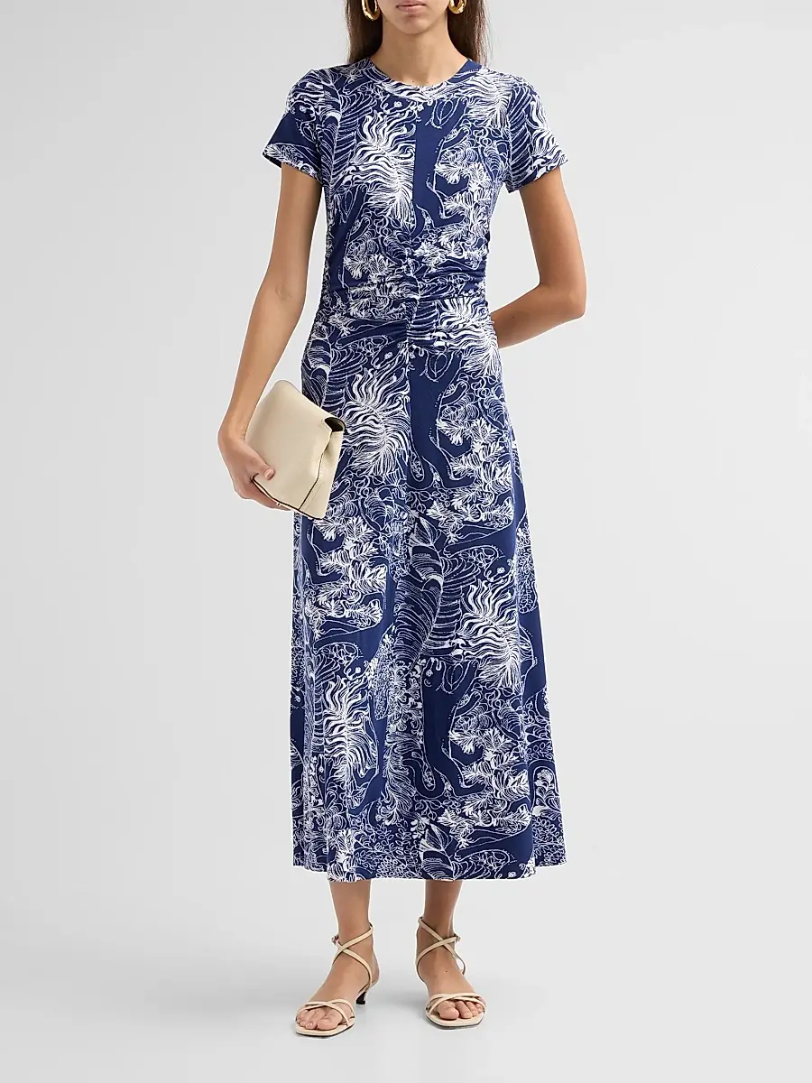 Lilly Pulitzer Women's Alma Printed UPF 50+ Midi Dress | Thumbnail 2 Lilly Pulitzer Women's Alma Printed UPF 50+ Midi Dress | Thumbnail 2