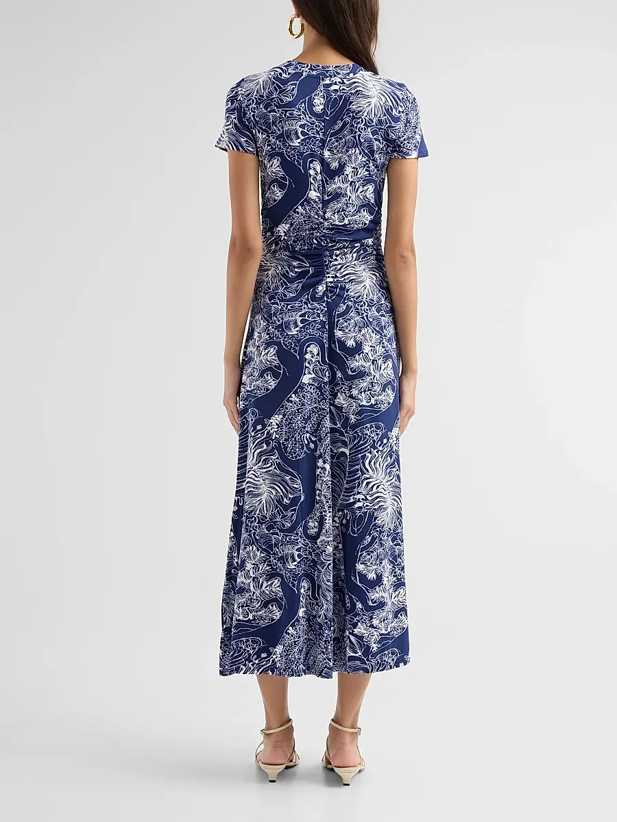 Lilly Pulitzer Women's Alma Printed UPF 50+ Midi Dress | Thumbnail 3 Lilly Pulitzer Women's Alma Printed UPF 50+ Midi Dress | Thumbnail 3