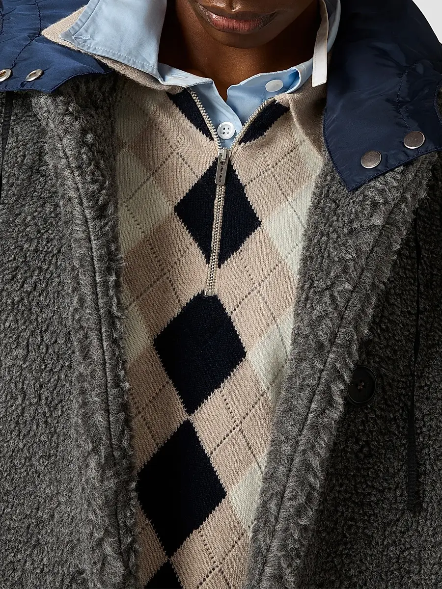 Miu Miu Women's Single-Breasted Fleece Coat | Thumbnail 5