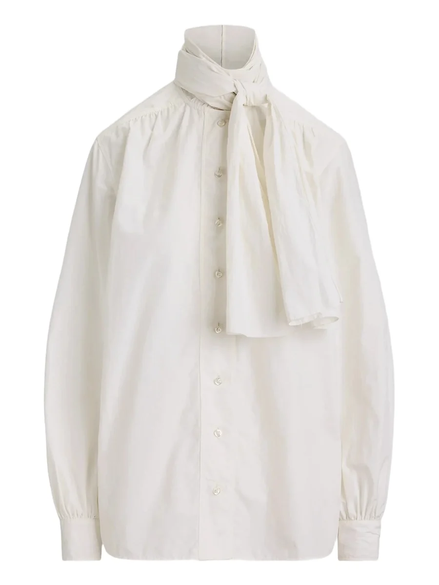 Ralph Lauren Collection Women's Dara Tieneck Poplin Blouse