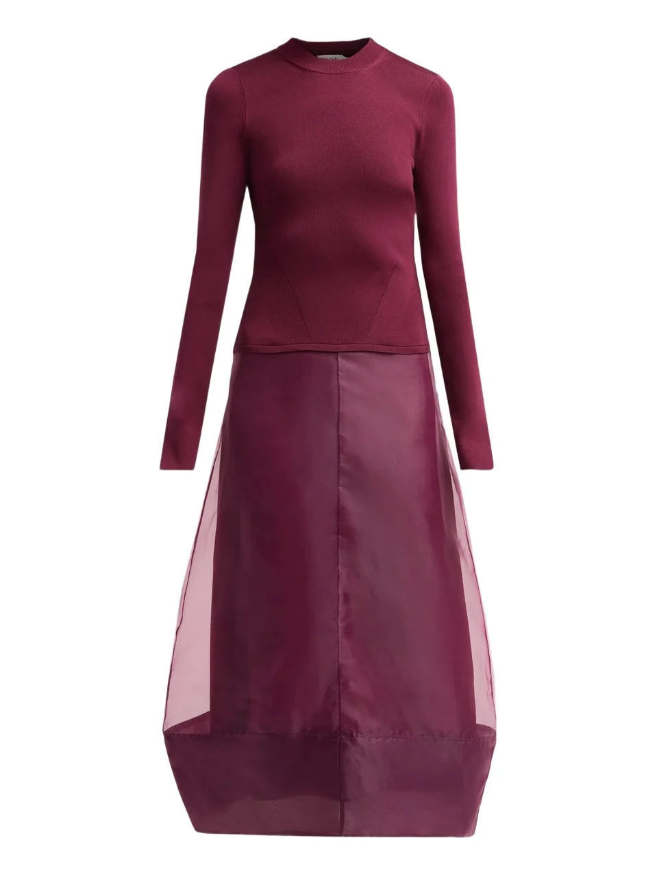 Simkhai Women's Maril Sheer Skirt Midi Dress