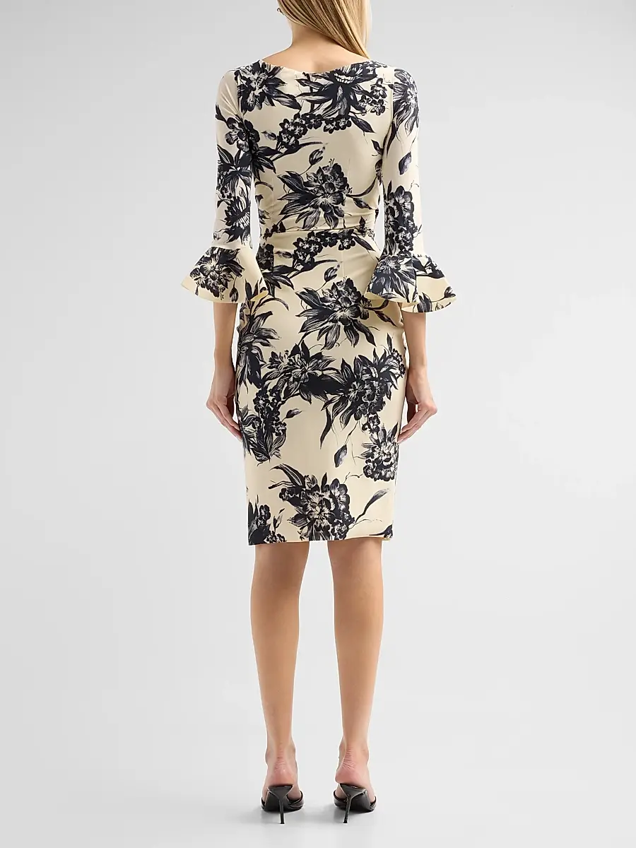 Chiara Boni La Petite Robe Women's Triana Floral Sheath Dress | Thumbnail 3 Chiara Boni La Petite Robe Women's Triana Floral Sheath Dress | Thumbnail 3