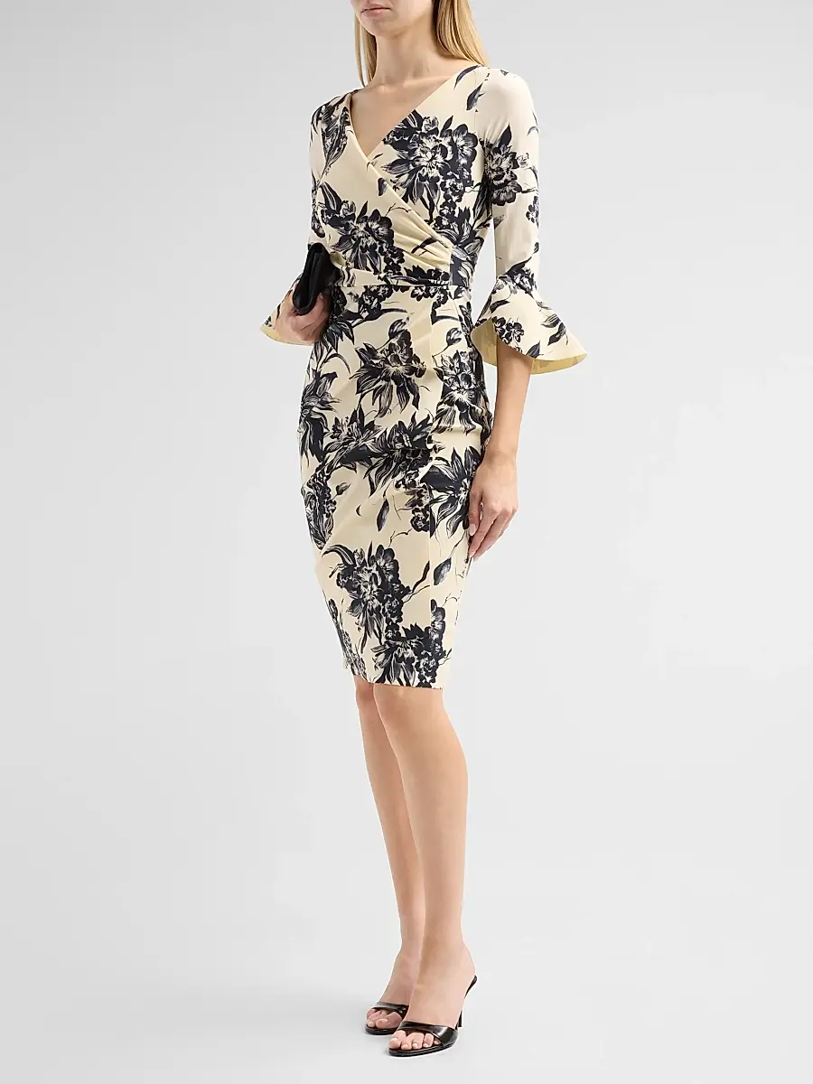 Chiara Boni La Petite Robe Women's Triana Floral Sheath Dress | Thumbnail 4 Chiara Boni La Petite Robe Women's Triana Floral Sheath Dress | Thumbnail 4