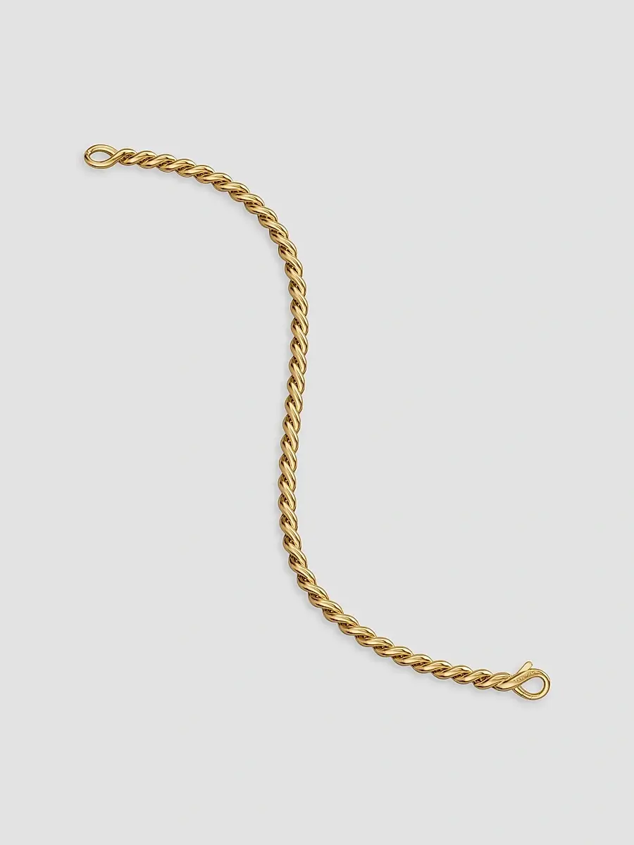 David Yurman Women's Sculpted Cable Chain Bracelet in 18K Yellow Gold, 3.7MM | Thumbnail 3 David Yurman Women's Sculpted Cable Chain Bracelet in 18K Yellow Gold, 3.7MM | Thumbnail 3