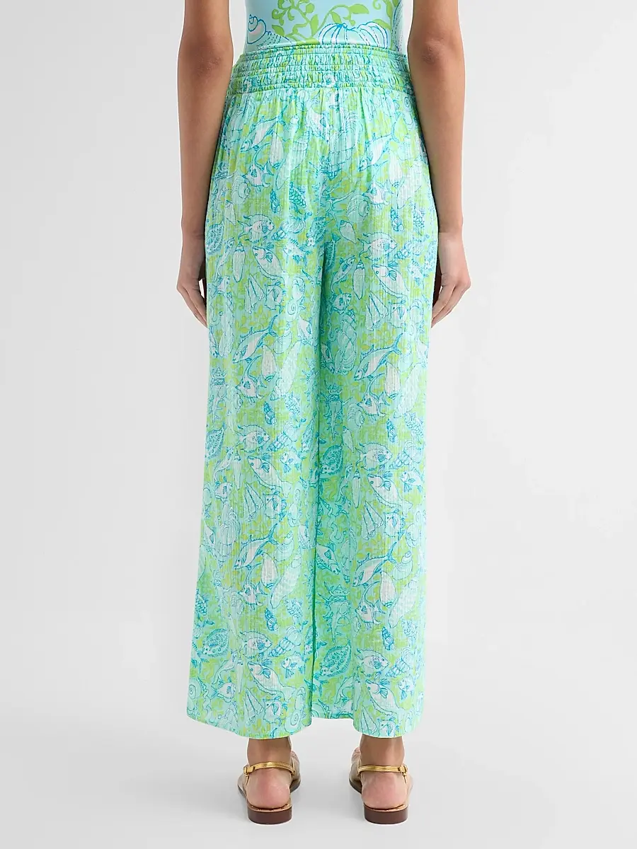 Lilly Pulitzer Women's Enzo Thow Me A Line Print Cover-Up Pants | Thumbnail 3 Lilly Pulitzer Women's Enzo Thow Me A Line Print Cover-Up Pants | Thumbnail 3